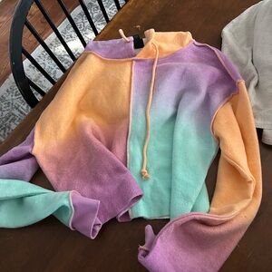 Wild fable colorblock hoodie med